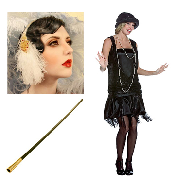 Halloween Costume Flapper-Montage-Use