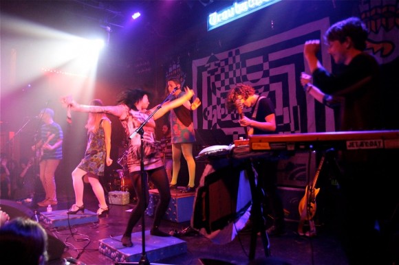 Tilly and the Wall performing at the Troubadour (Photo by Faye Duhamel)