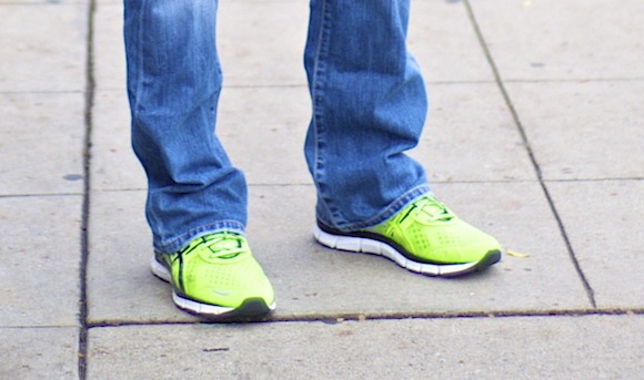 Neon shoes