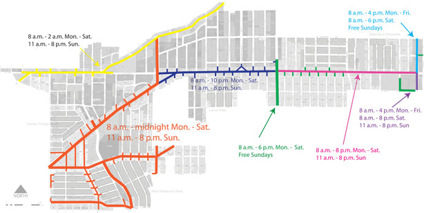 West Hollywood Parking Map WeHo Council Approves Extended Meter Hours   WEHOville