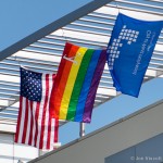 city hall rainbow flag