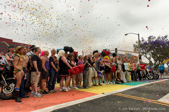 rainbow crosswalk dedication