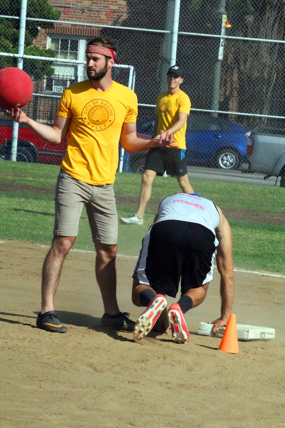 varsity gay league Champions Kickball fall 2013 Week 4