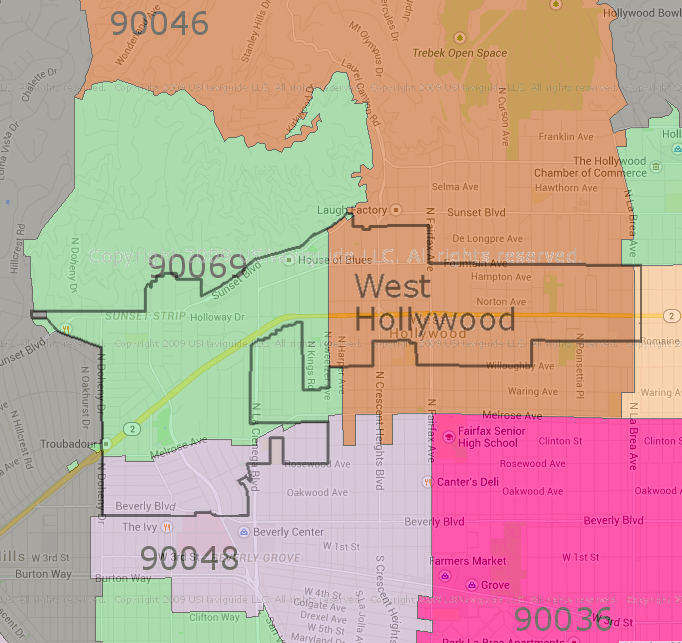 west hollywood zip code map Ripped Over Zips Dinged Over Rings West Hollywood S Failed Fight west hollywood zip code map