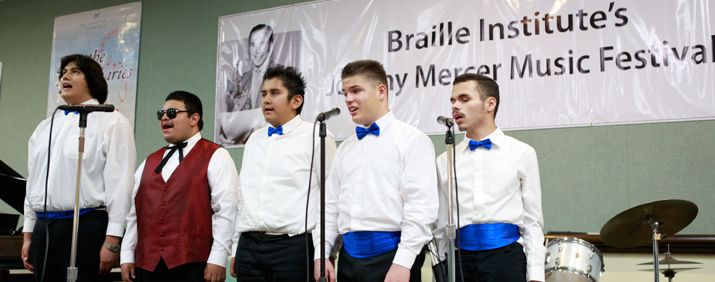The Braille Institute's Johnny Mercer Young Men's Choir (Photo courtesy of the Braille Institute)