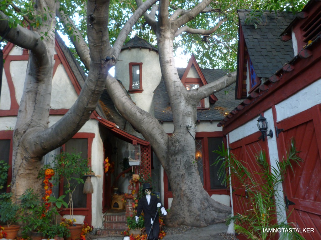 These French chalet-style cottages at 1328 N. Formosa Ave. were designed by noted architects Arthur and Nina Zwebell for Charlie Chaplin. (Photo credit: Iamnotastalker.com)