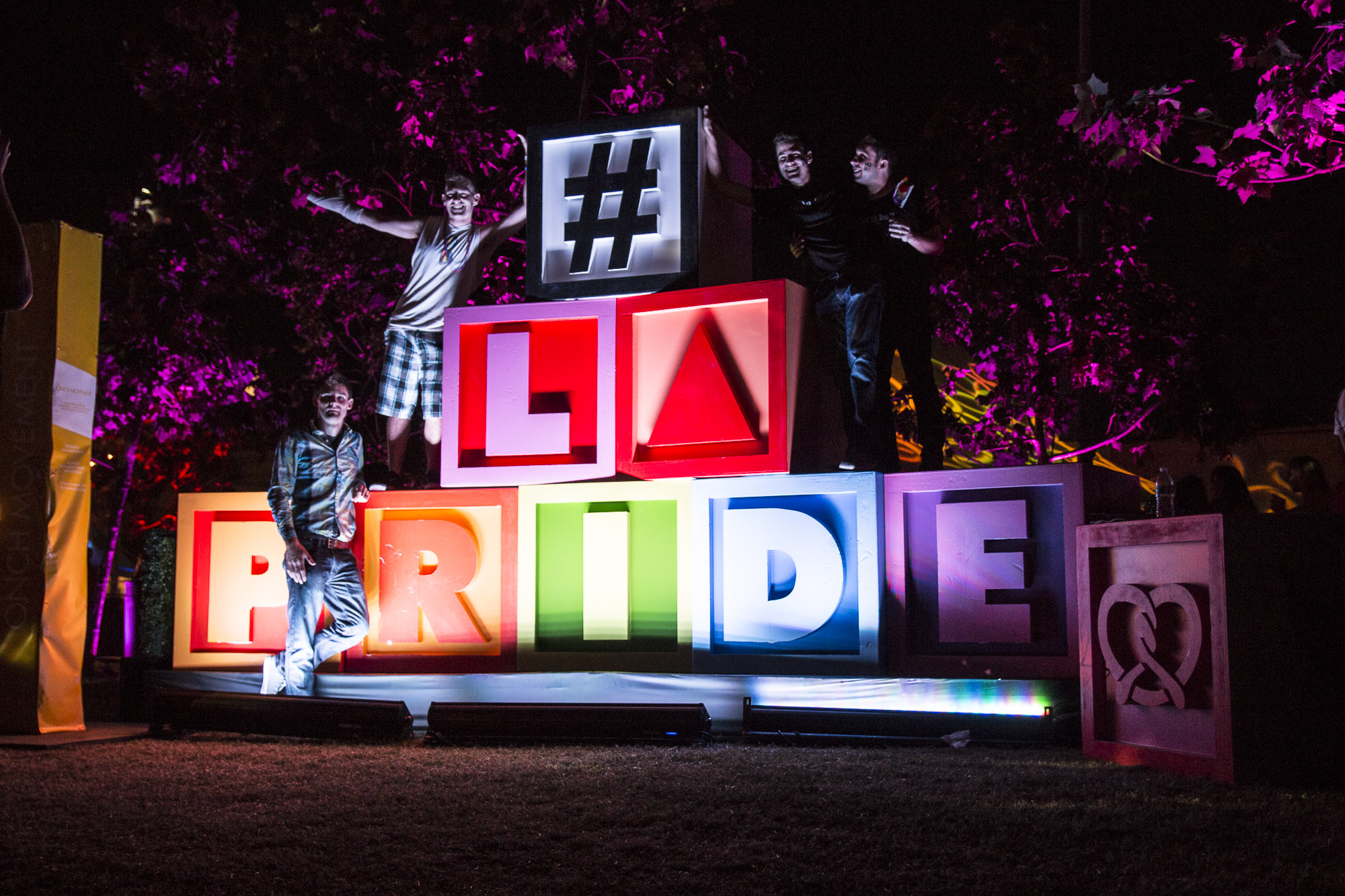 LA Pride loud and proud and bright.  (Photo by Derek Wear of Unikorn Photography)
