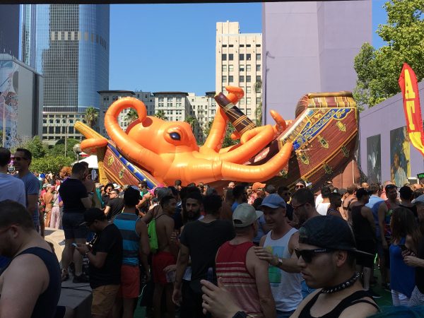 Octopus rising in Pershing Square