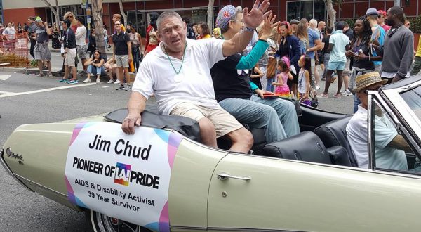 Jim Chud in L.A. Pride parade