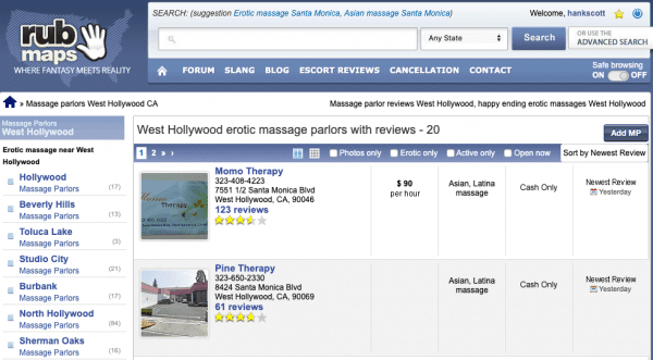 Erotic Massage Parlors Review