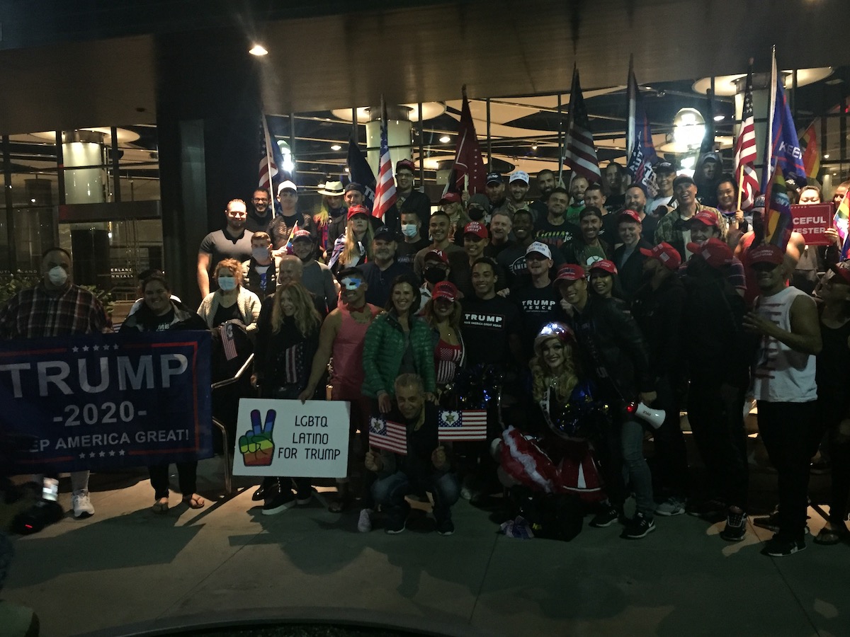 Gay Republicans March in West Hollywood to Call Out Their Support for Donald Trump