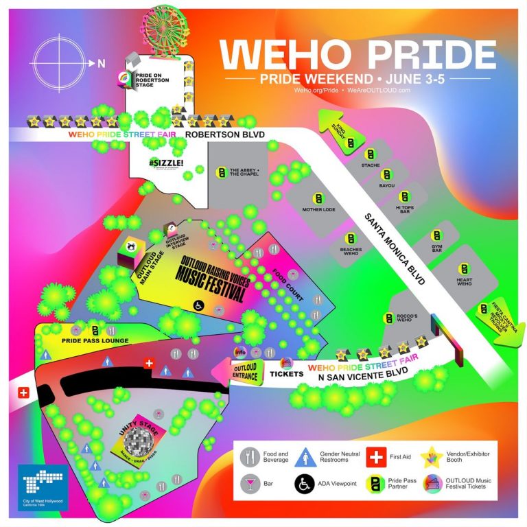 Check out the WeHo Pride map WEHOville