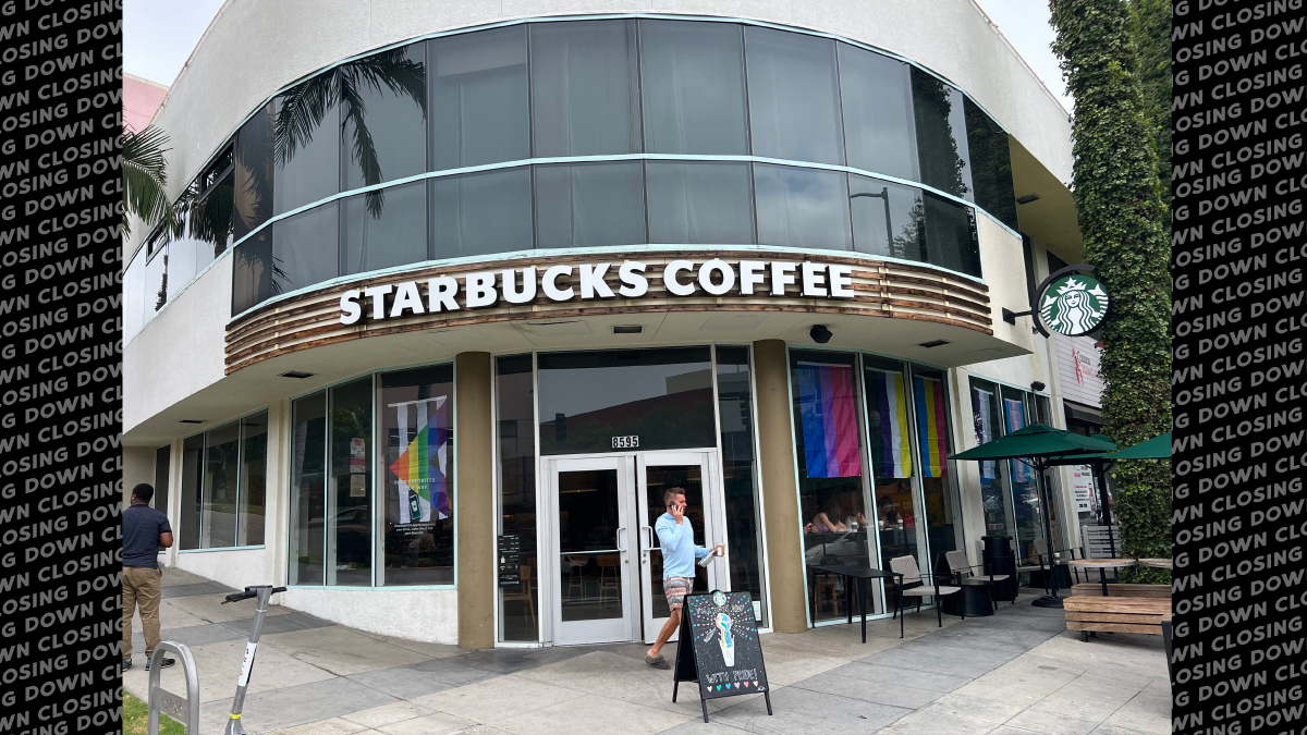 The 'Gay' Starbucks is closing July 31. West Hollywood